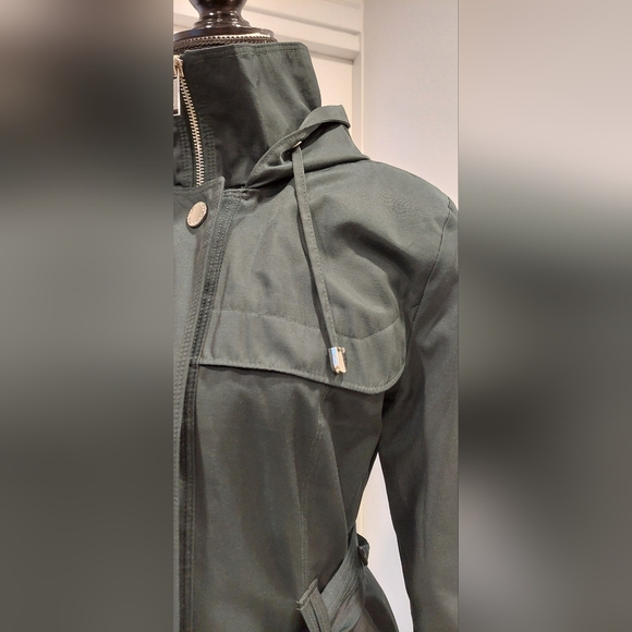 London Fog Forest Green Trench Coat - Picture 6 of 13